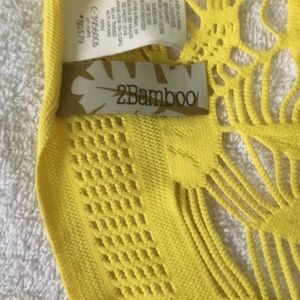 Canary Yellow bathing suit triangle wrap